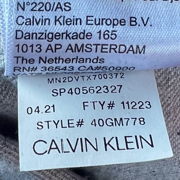 Calvin Klein Jean Jacket Womens XL Winter Heavy Thick Denim - Picture 7 of 7